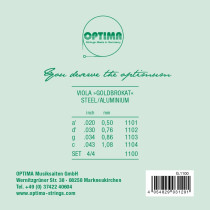 SET OPTIMA GOLDBROKAT 1100 VIOLA 4/4