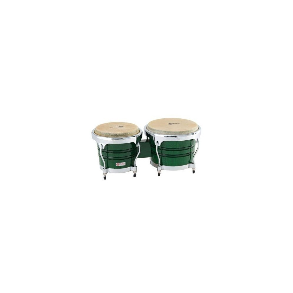 BONGOS SOUNDSATION SB02-JG  7"+8" JUNGLE GREEN HW-CH