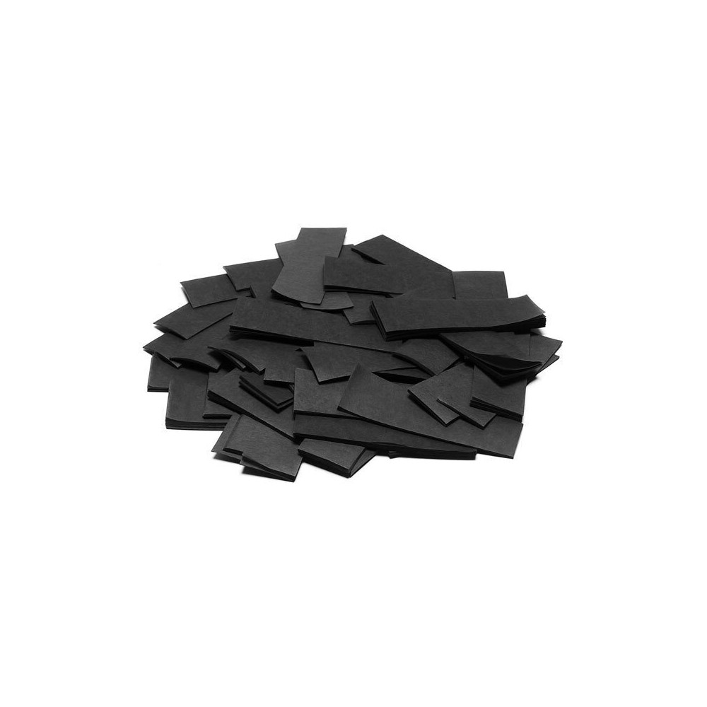 Slow-fall confetti rectangles - Black