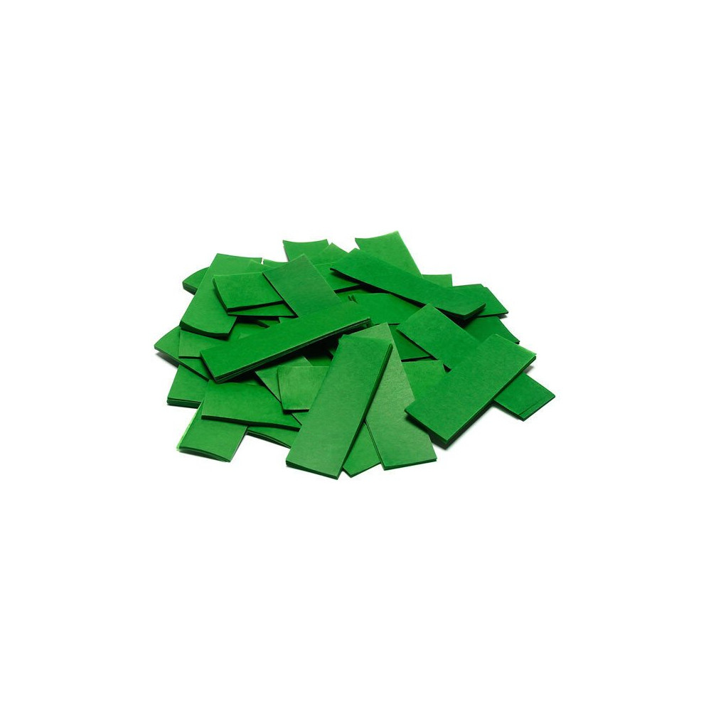 Slow-fall confetti rectangles - Dark Green