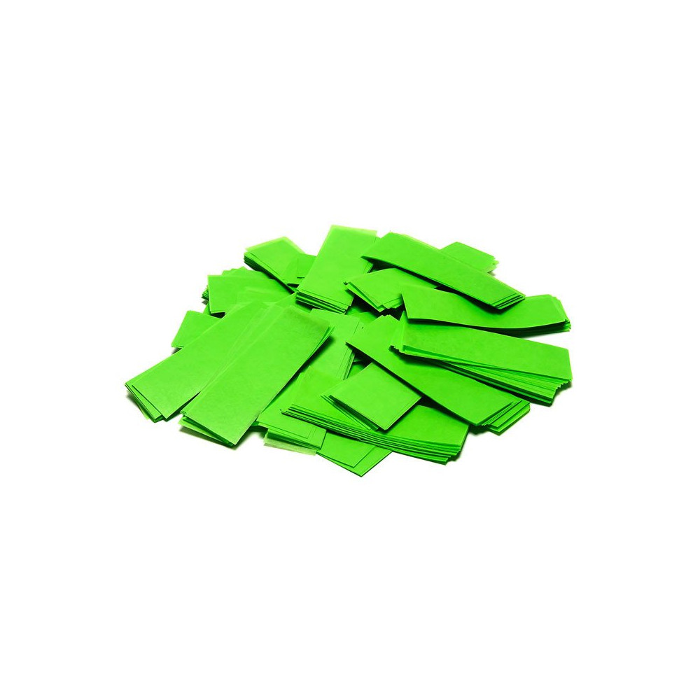 Slow-fall confetti rectangles - Light Green