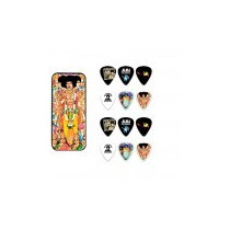 BOX IN METALLO 12 PLETTRI DUNLOP JIMI HENDRIX JHPT02M MEDIUM