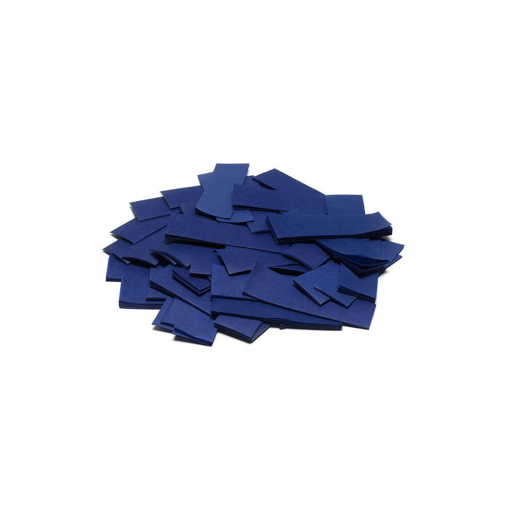 Slow-fall confetti rectangles - Dark blue