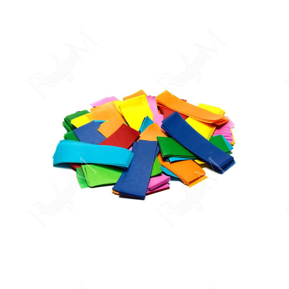 Slow-fall confetti rectangles - Multicolour