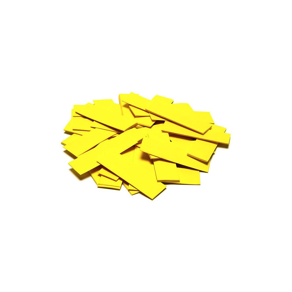 Slow-fall confetti rectangles - Yellow