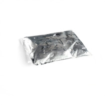 Slow-fall metallic confetti rectangles - Silver