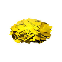 Slow-fall metallic confetti rectangles - Gold
