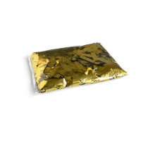 Slow-fall metallic confetti rectangles - Gold