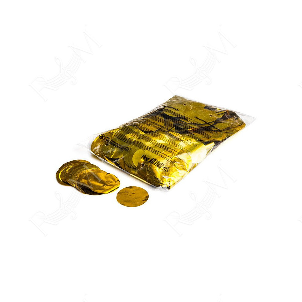 Metallic confetti round - Gold