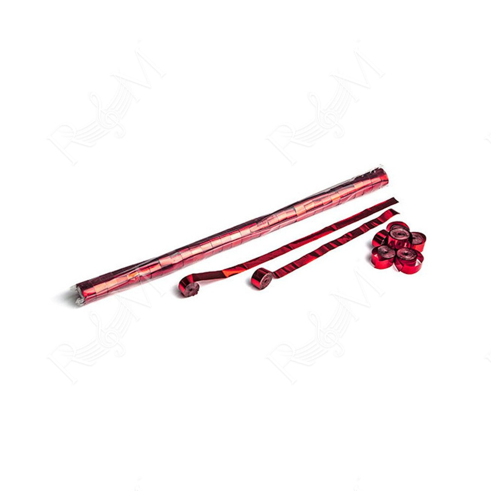 Metallic Streamer 10 m x 1,5 cm - Red