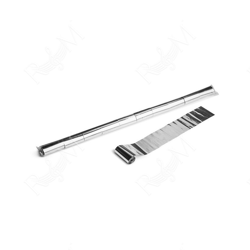 Metallic Streamer 10m x 5 cm - Silver