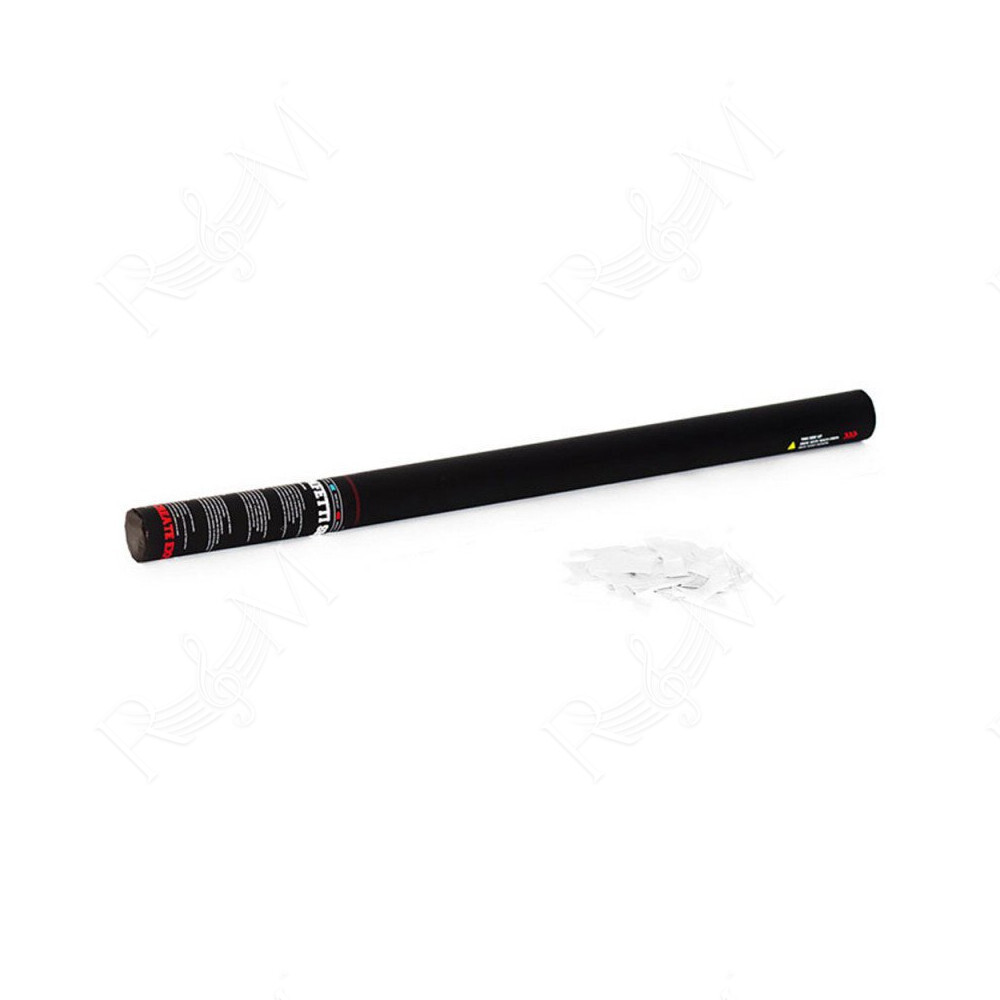 Handheld Cannon 80 cm confetti - White