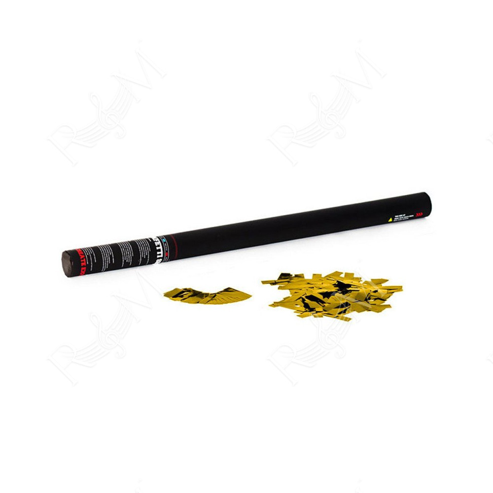 Handheld Cannon 80 cm metallic confetti - Gold