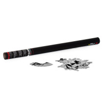 Handheld Cannon 80 cm metallic confetti - Silver