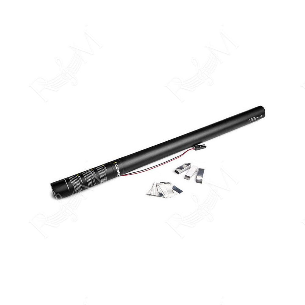 Electric Cannon 80 cm confetti - White/Silver
