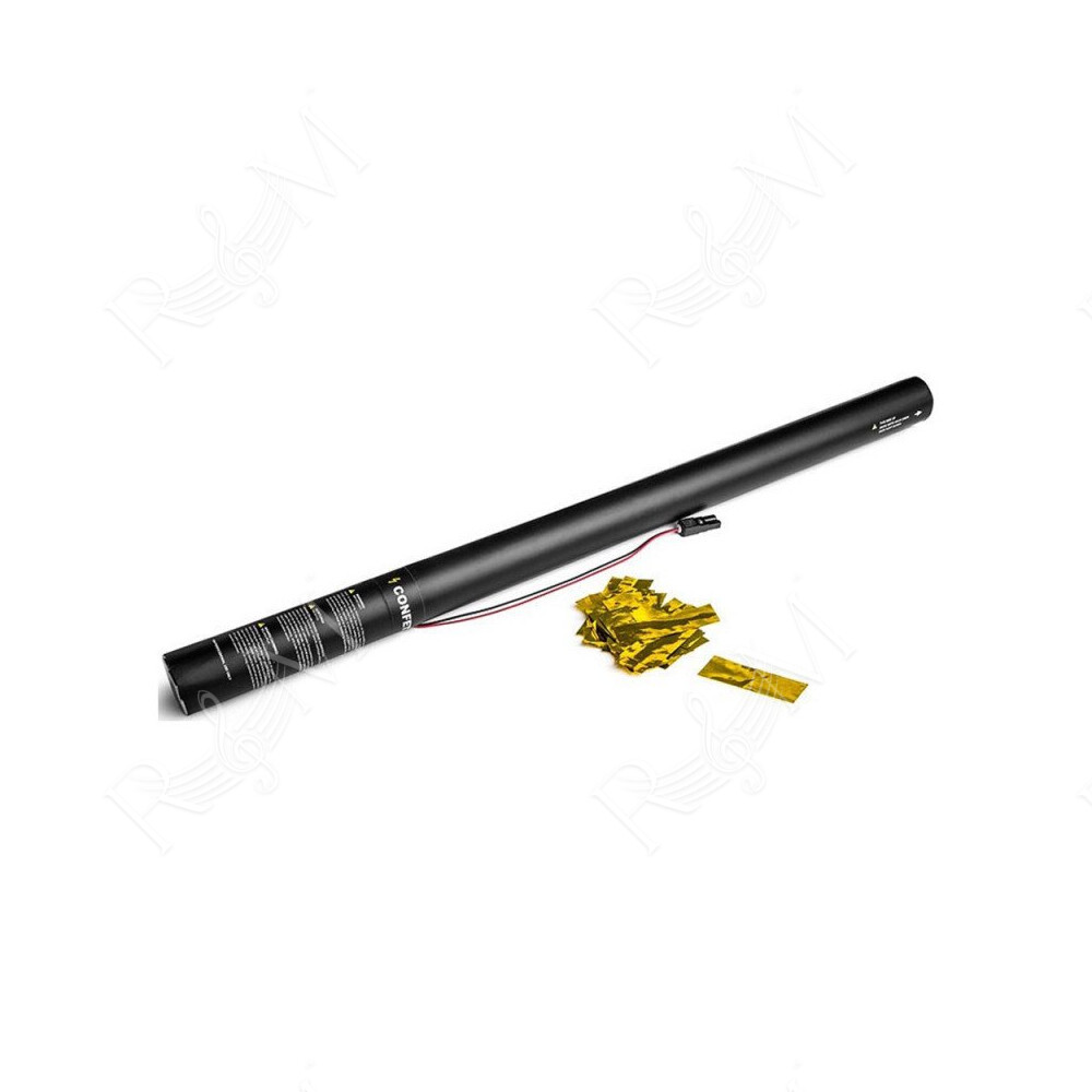 Electric Cannon 80 cm metallic confetti - Gold