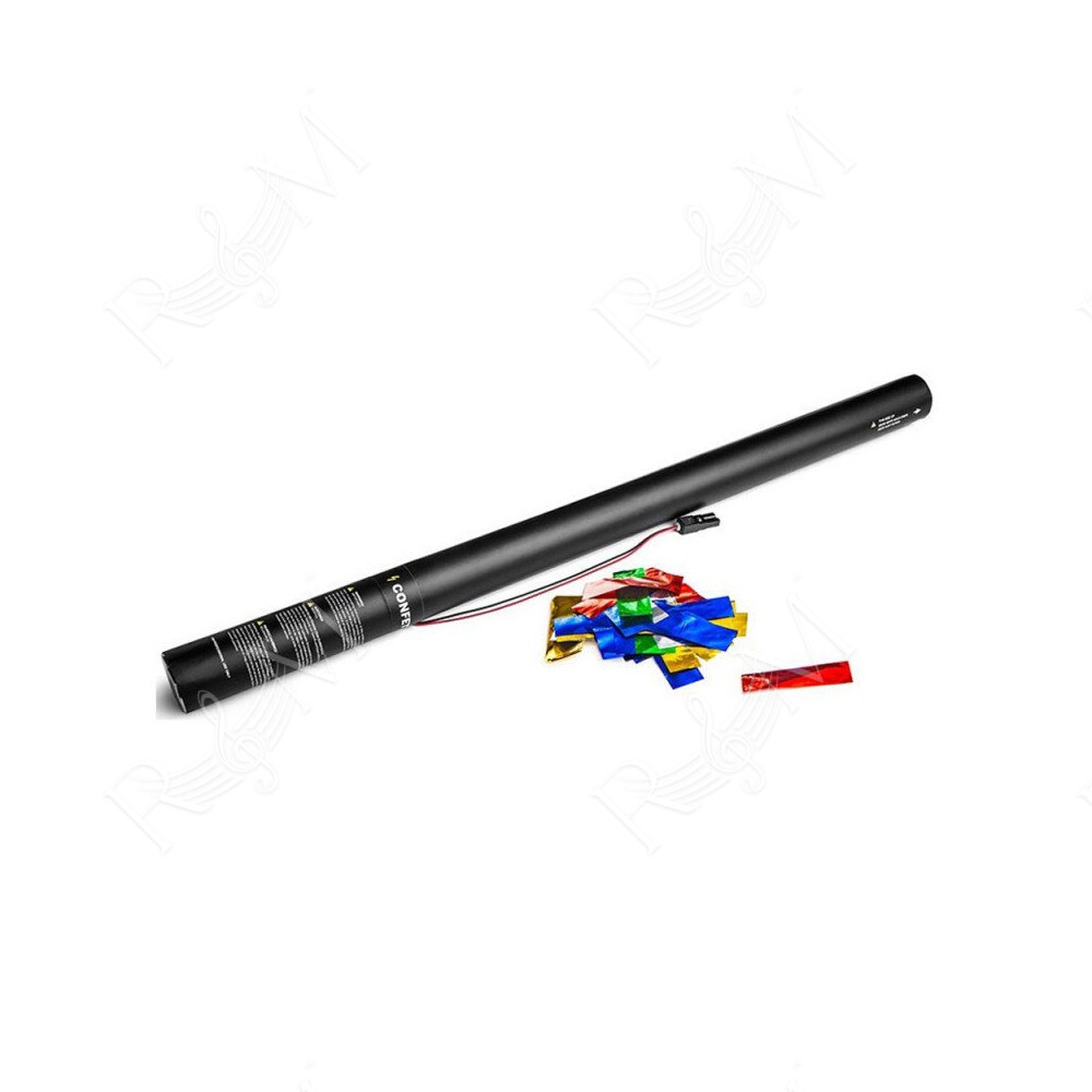 Electric Cannon 80 cm metallic confetti - Multicol