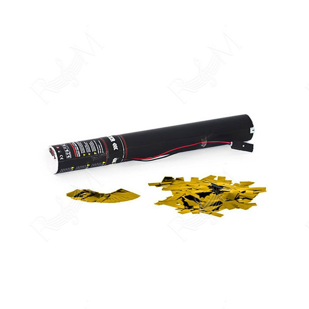 Electric Cannon 50 cm metallic confetti - Gold
