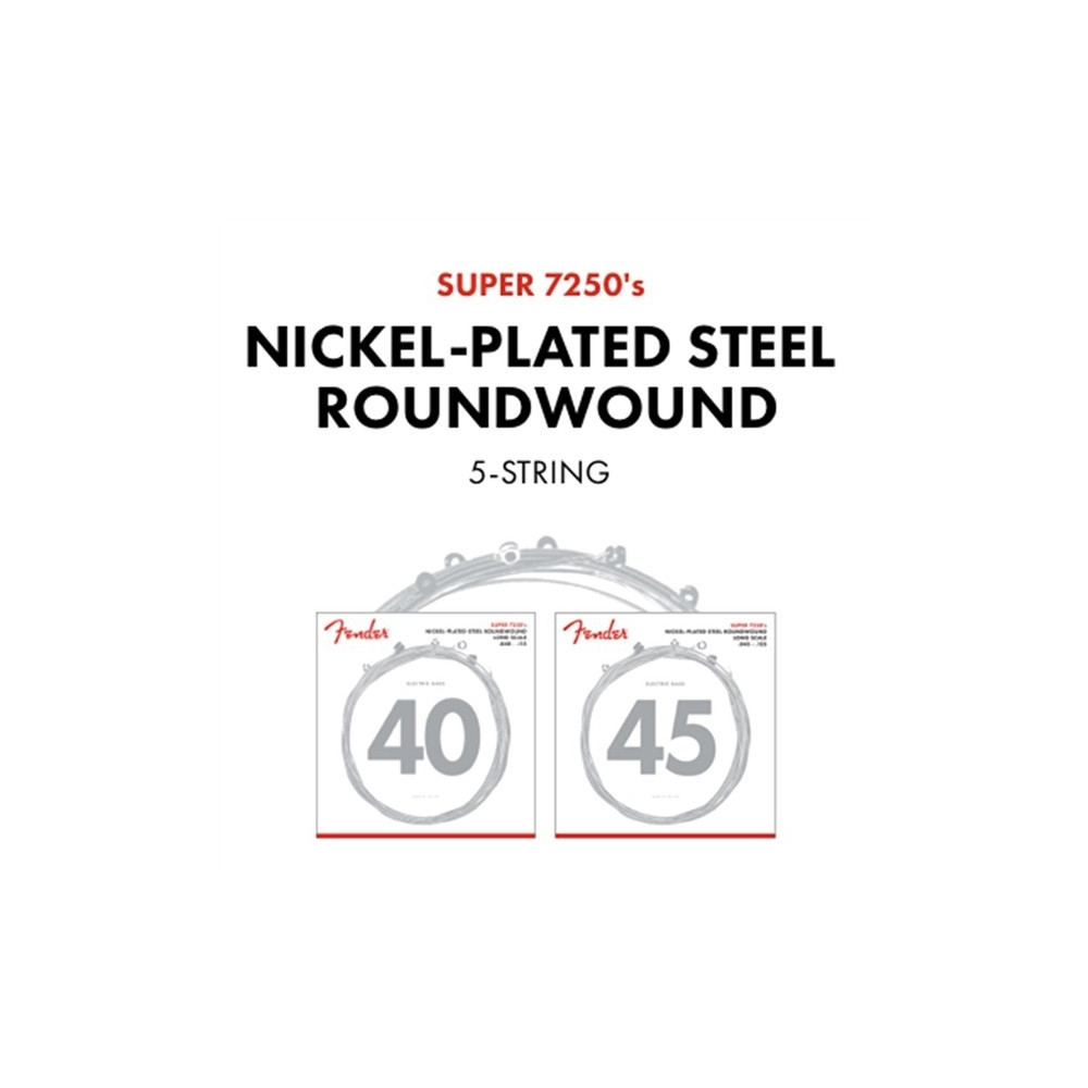 Muta Fender 7250-5L .040-.115 Gauges, (5) 0737250453