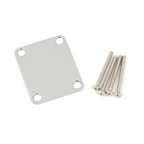 Fender Parts 4-Bolt Vintage-Style Neck Plate "Plain" (No Serial Number or Logo) Chrome 0991447100