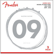 Muta Fender Super 250L NPS Ball End Strings (.009-.042 Gauges) 3-Pack 0730250309