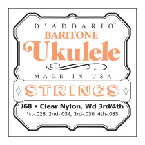 MUTA D'ADDARIO UKULELE BARITONO J65B (J68)