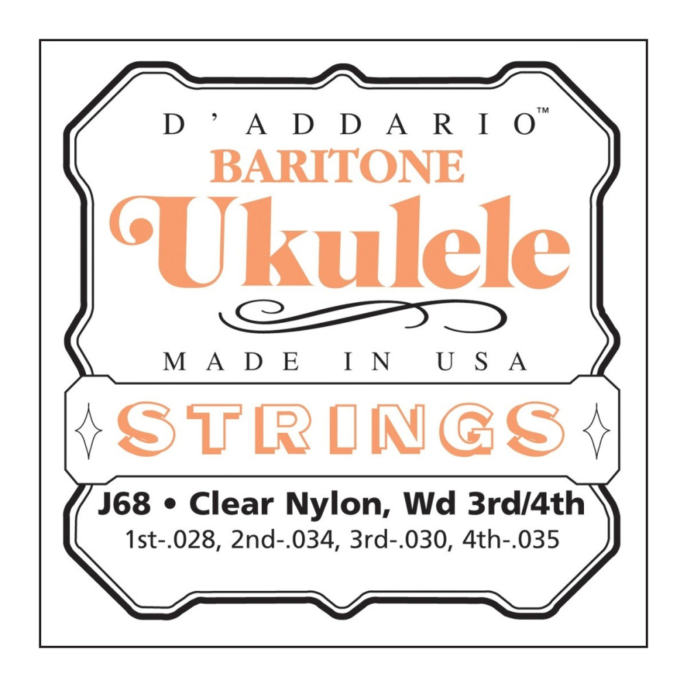 MUTA D'ADDARIO UKULELE BARITONO J65B (J68)