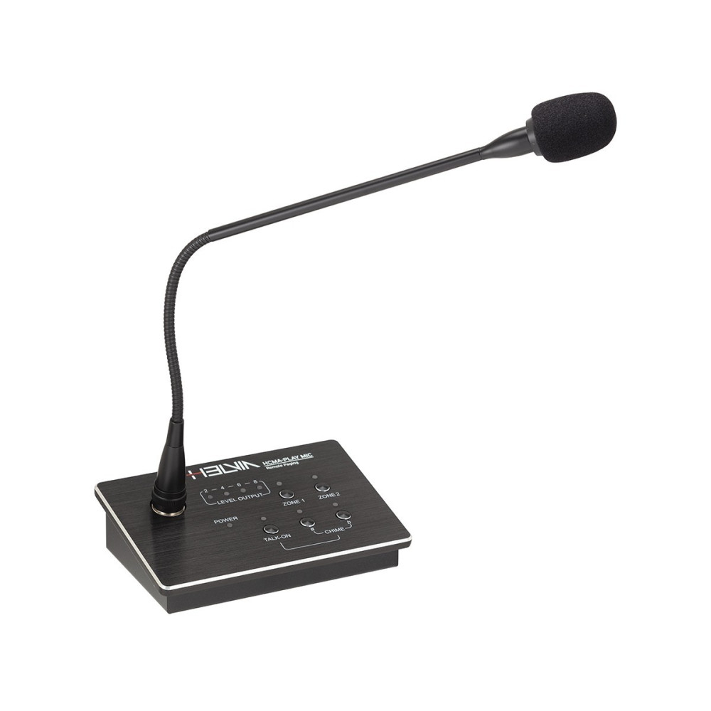 BASE MICROFONICA 2-ZONE HELVIA HCMA-PLAY MIC