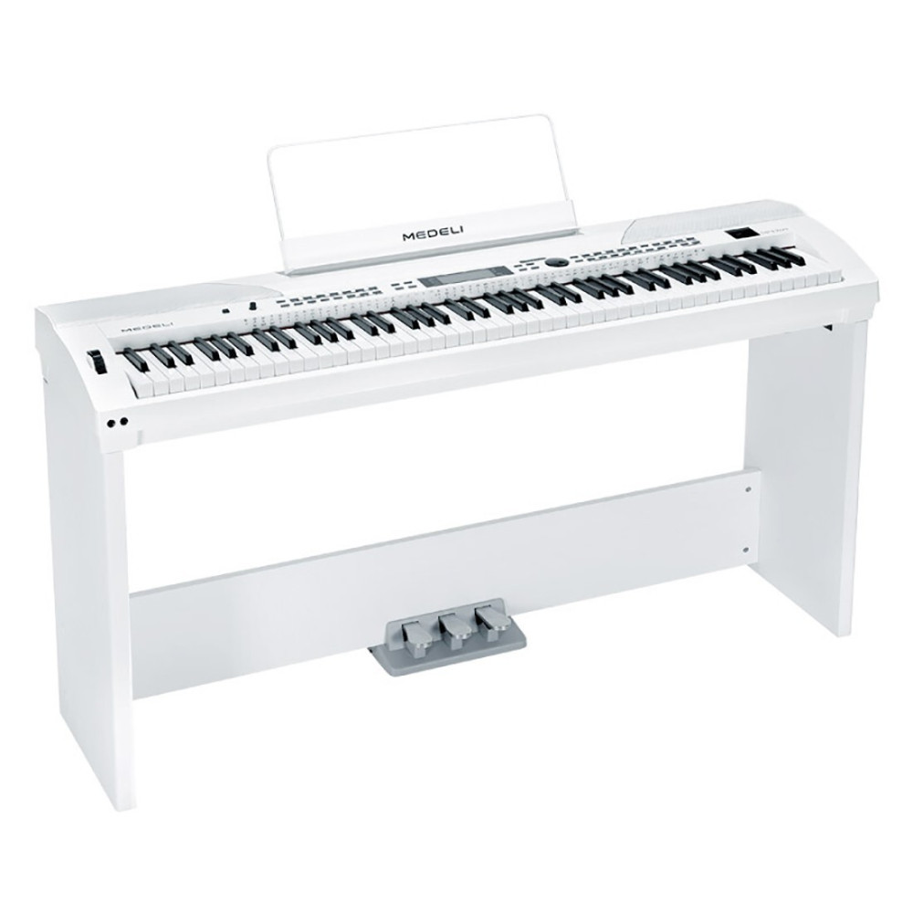 SUPPORTO CON PEDALI DI CONTROLLO MEDELI ST430-WH PER PIANO SP3000/SP4000/4200 BIANCO