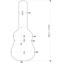 ASTUCCIO SOUNDSATION SNOWFLAKE DELUXE SD200-A CHITARRA ACUSTICA