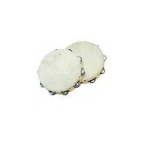 TAMBURELLO PEACE CON PIATTELLI E PELLE NATURALE RH-2-1218 30 cm