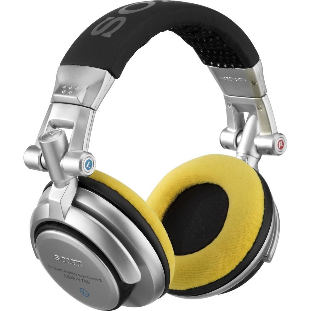 Zomo set di cuscinetti VELOUR per Sony MDR-V700 DJ e Allen & Heath XD53/ XD2-53 - giallo 0030101745