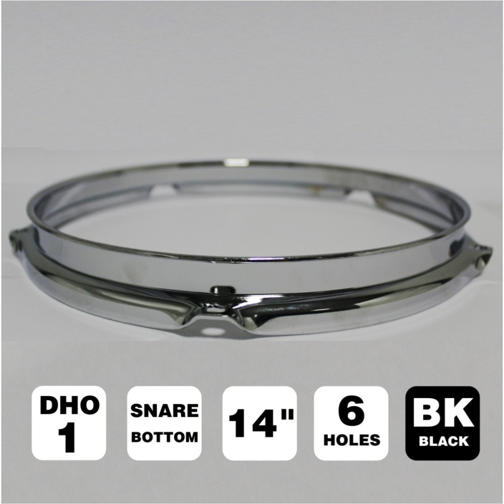 CERCHIO PEACE DHO-1T-14SU-BK 14" BLACK sottorullante 6 FORI