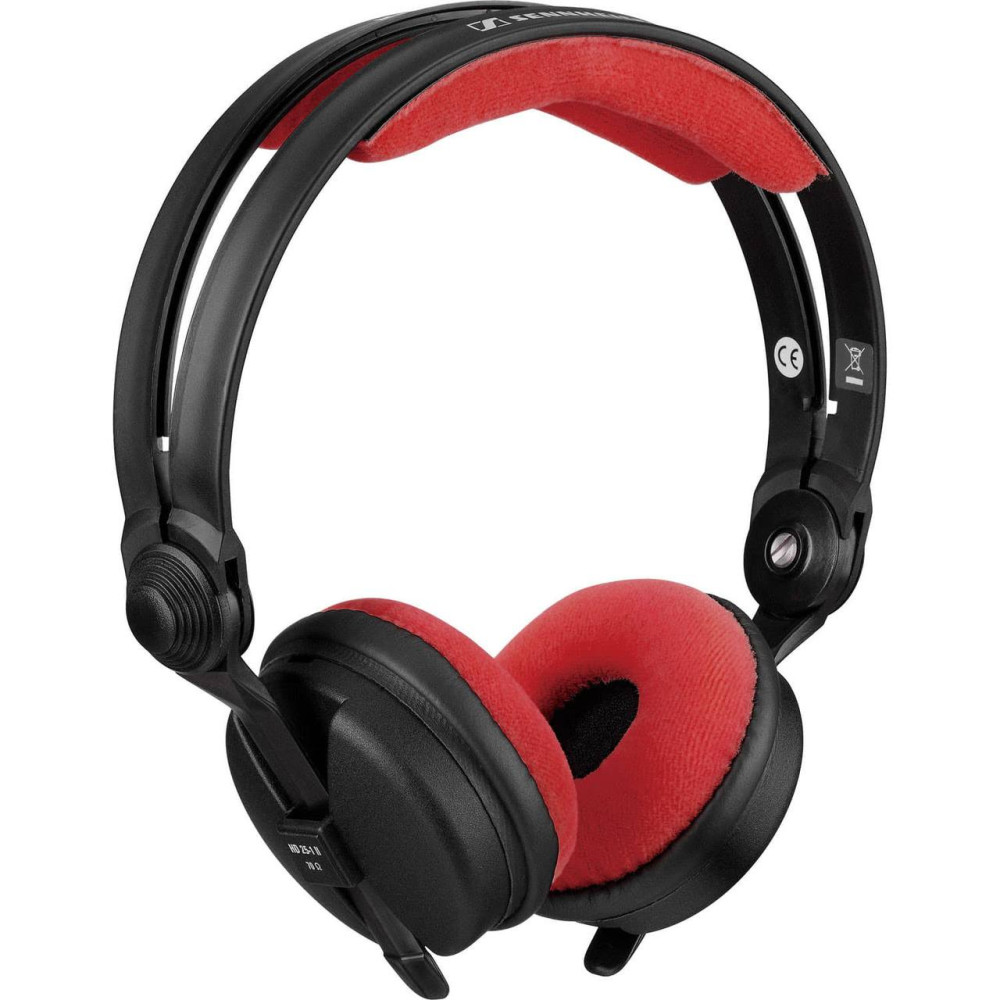 Zomo Set di cuscinetti VELOUR per Sennheiser HD 25 - rosso 0030101483