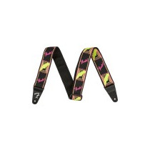 Tracolla Fender Neon Monogrammed Strap, Yellow/Pink 0990681304