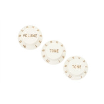 Fender Parts Stratocaster Knobs (Volume Tone) (3) Parchment 0056254049