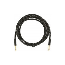 Cavo Fender Deluxe Series Straight/Straight 10'(3m) Black Tweed 0990820092