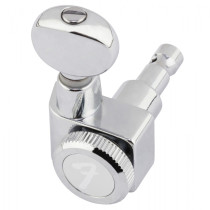 Fender Parts Staggered Locking Tuners with Vintage-Style Buttons  Polished Chrome 0990818500