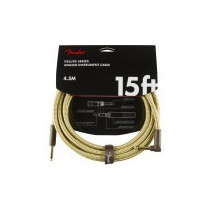 Cavo Fender Deluxe Series Straight/Angle 15'(4,5m) Tweed 0990820086