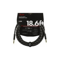 Cavo Fender Deluxe Series Straight/Straight 18.6'(5,5m) Black Tweed 0990820080