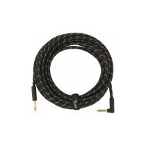 Cavo Fender Deluxe Series Straight/Angle 25'(7,5m) Black Tweed 0990820077