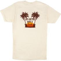 Fender Lifestyle Twin Palms T-Shirt Tan XXL 9190135806