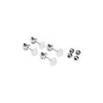 Fender Parts Deluxe Bass Tuners with Fluted-Shafts (4) Chrome  0992006000