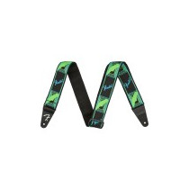 Tracolla Fender Neon Monogrammed Strap, Green/Blue 0990681303