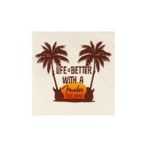 Fender Lifestyle Twin Palms T-Shirt Tan XL 9190135606