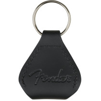 Fender Lifestyle Leather Pick Holder Keychain  Black 9106001606