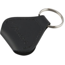 Fender Lifestyle Leather Pick Holder Keychain  Black 9106001606