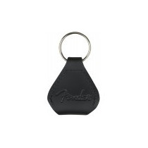 Fender Lifestyle Leather Pick Holder Keychain  Black 9106001606