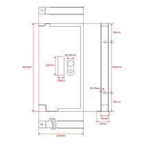 STAFFA A MURO PER ESTRO 8P - HYPER TOP 8A-P