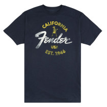 Fender Lifestyle Baja Blue T-Shirt Blue L 9190117506